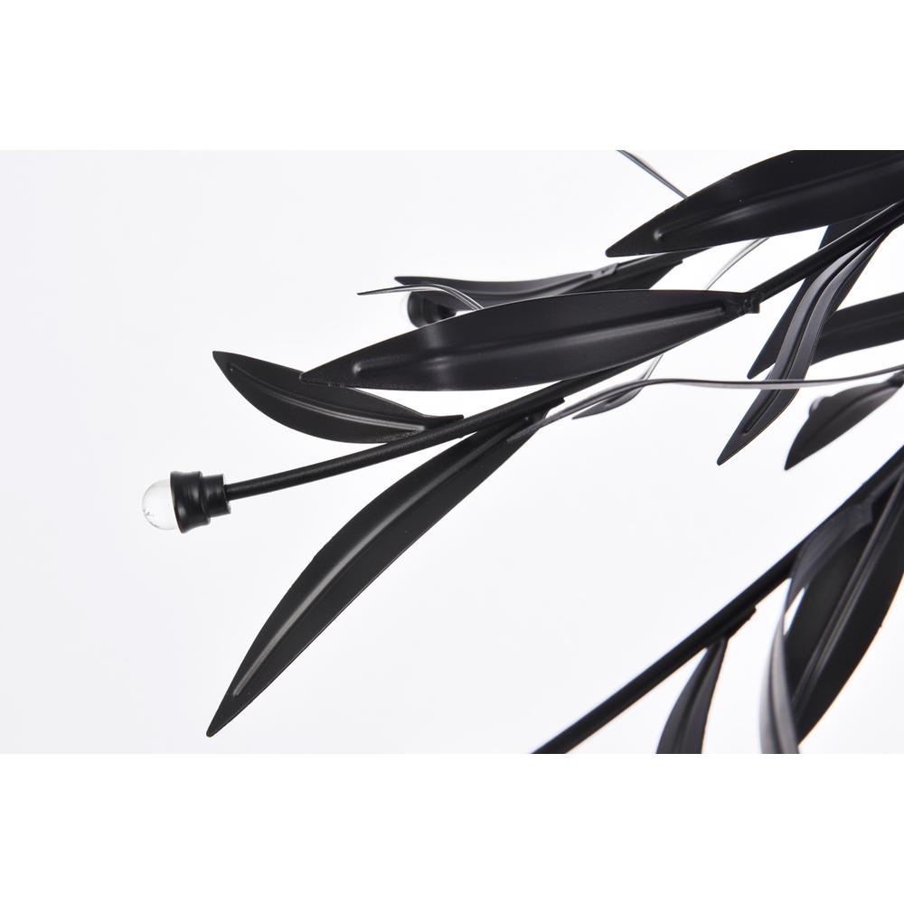 Priscilla 23 inch flush mount in black