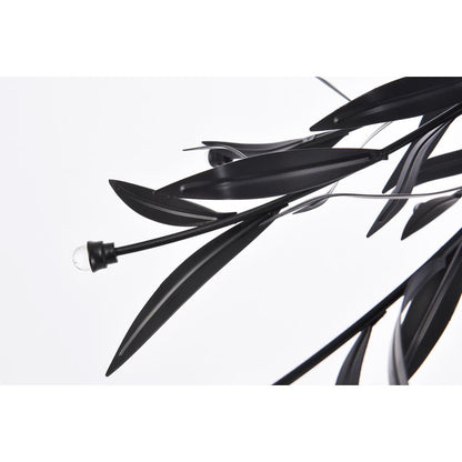 Priscilla 23 inch flush mount in black