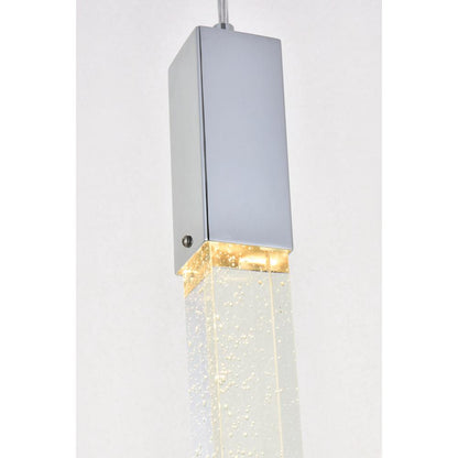 Weston 7 lights pendant in chrome