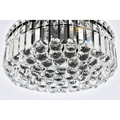 Maxime 16 inch black flush mount