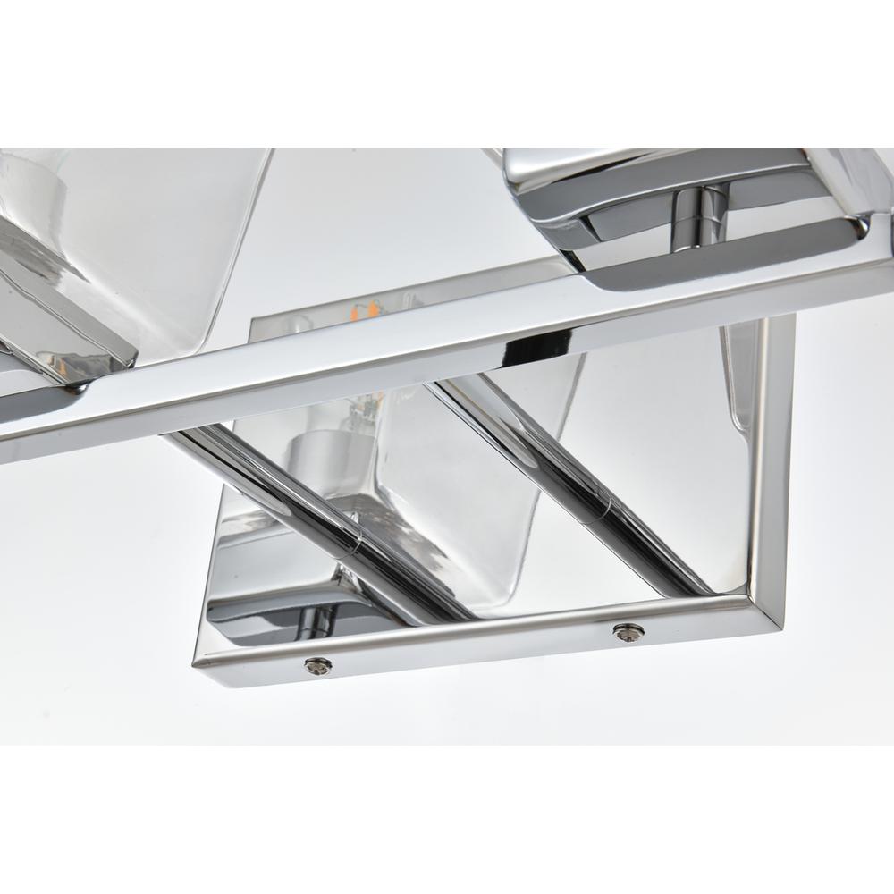 Merrick 4 light Chrome and Clear Bath Sconce
