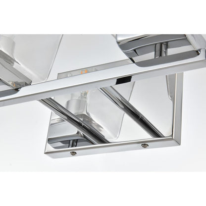 Merrick 4 light Chrome and Clear Bath Sconce