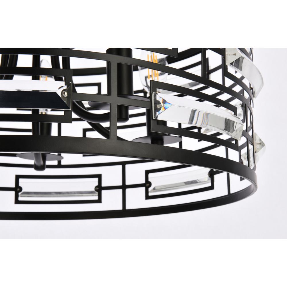 Kennedy 18.5 inch pendant in black