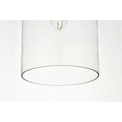 Ashwell 1 Light Chrome Pendant With Clear Glass