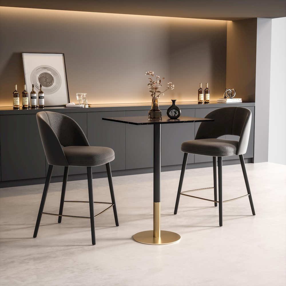 Ronan 28 Inch Pub Table In Black