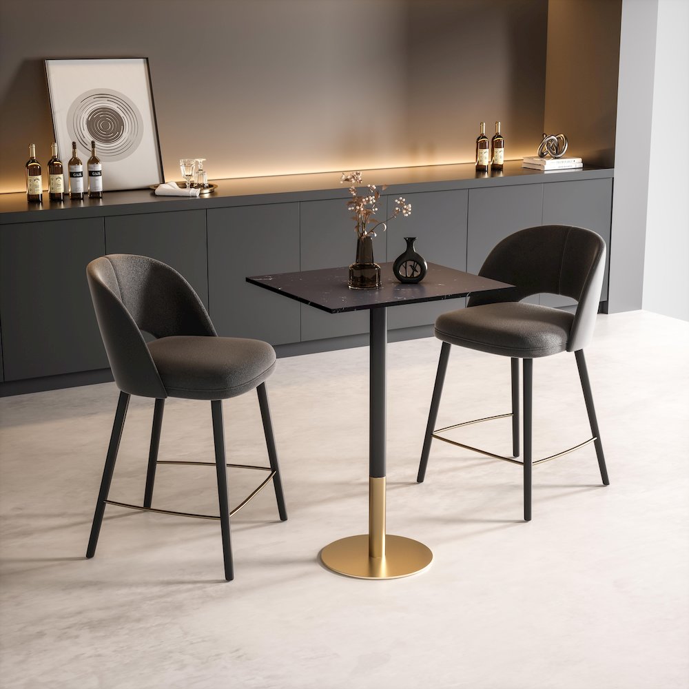 Ronan 28 Inch Pub Table In Black