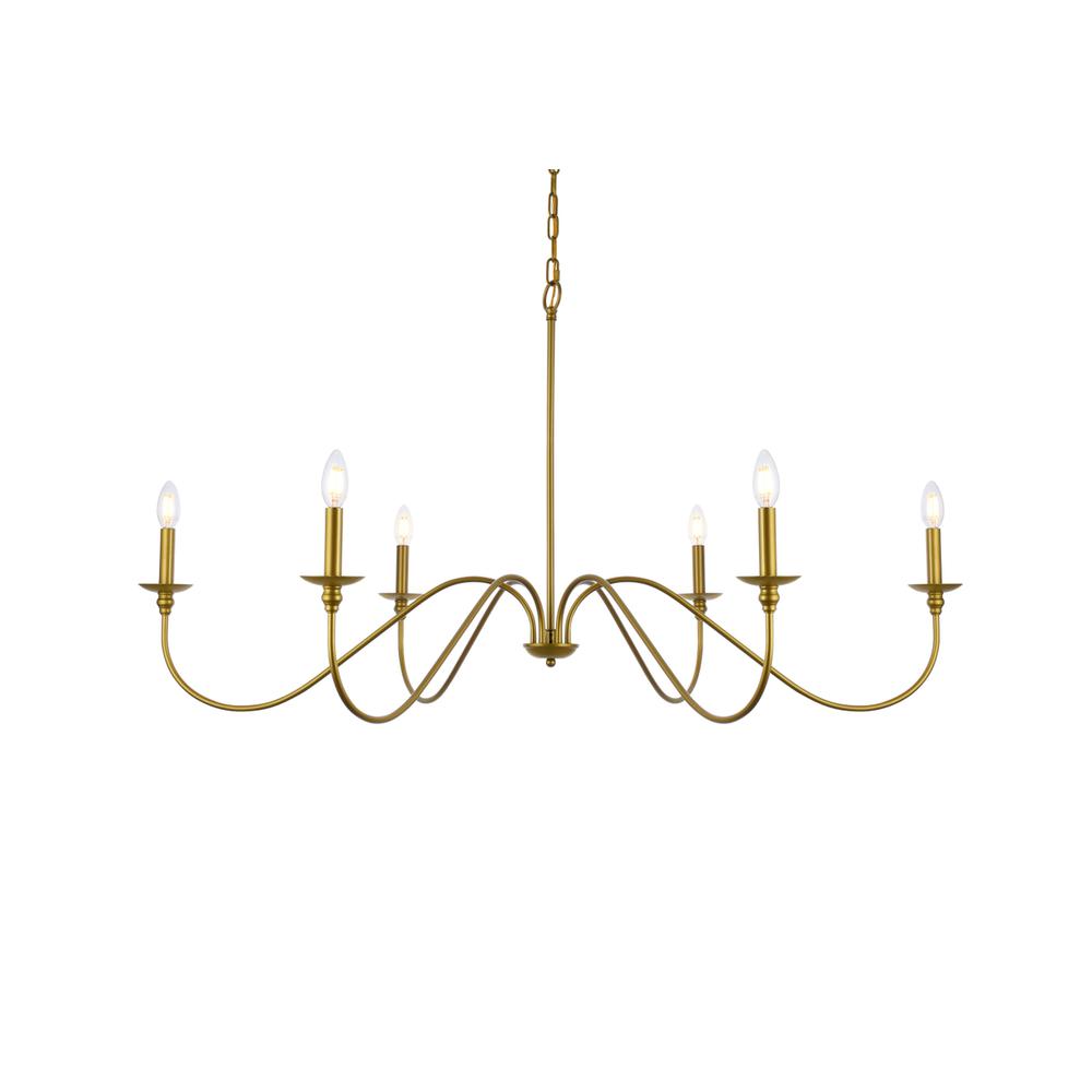 Rohan 48 inch chandelier in brass
