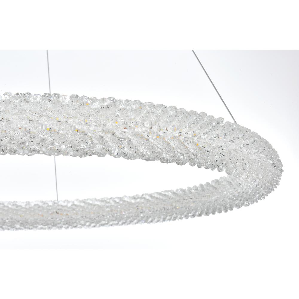 Bowen 32 inch Adjustable LED Chandelier in Chrome