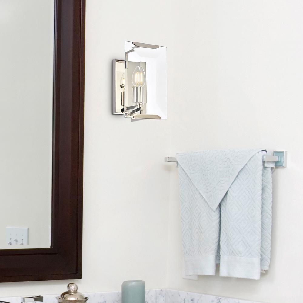 Monaco 1 light Golden Iron Wall Sconce Glass Crystal
