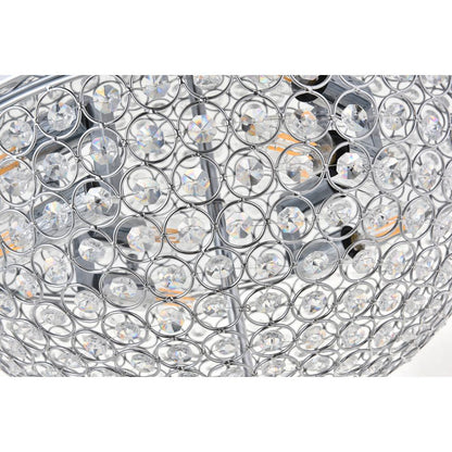 Taye 4 light Chrome Flush Mount