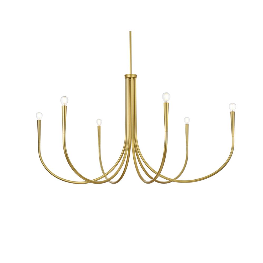 Layne 50 inch chandelier in Brass