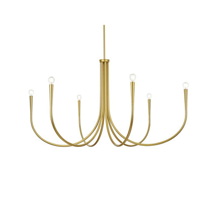 Layne 50 inch chandelier in Brass