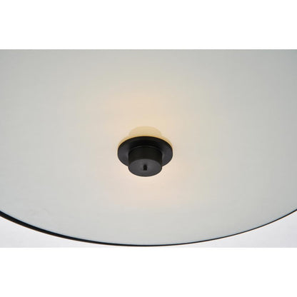 Hazen 2 light 12 inch Flat Black flush mount
