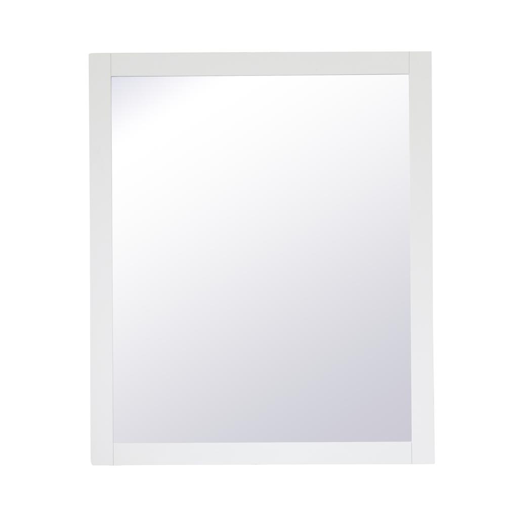 Aqua rectangle vanity mirror 30 inch in White