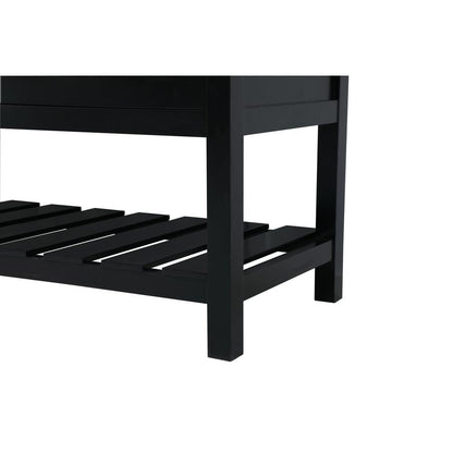 72 inch double bathroom vanity in black