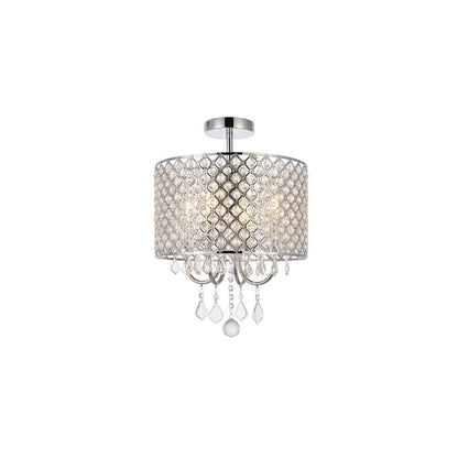 Elise 14 inch flush mount in chrome