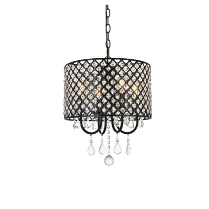 Elise 14 inch pendant in black