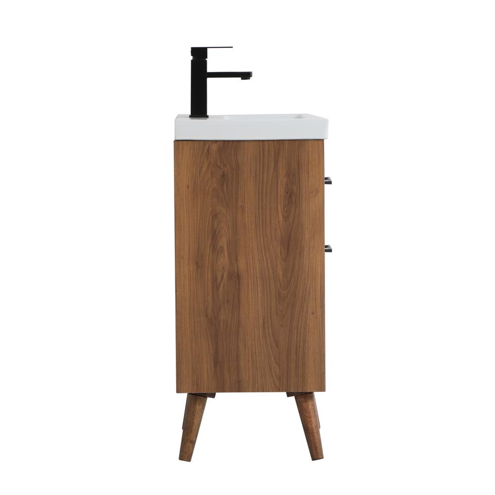 18 inch bathroom vanity in matte white