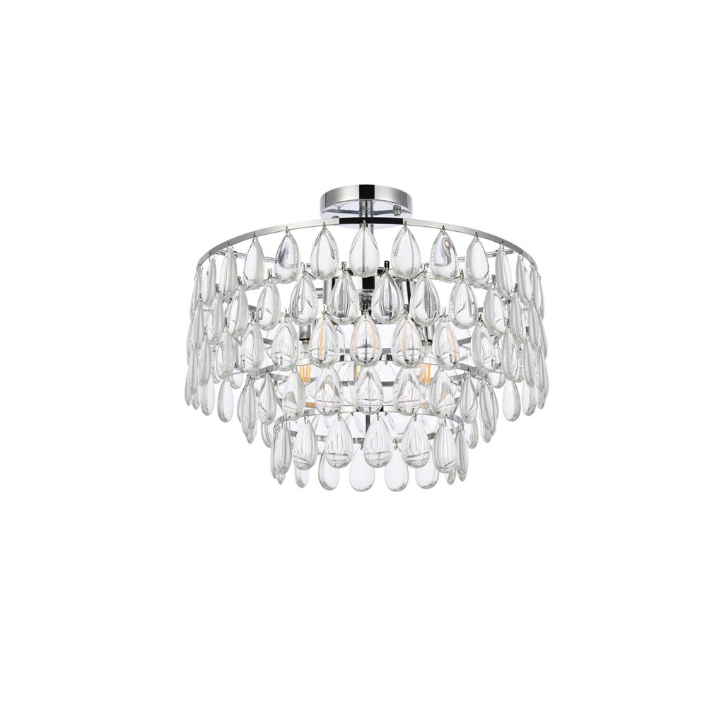 Mila 18 inch flush mount in chrome