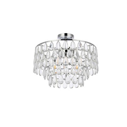 Mila 18 inch flush mount in chrome