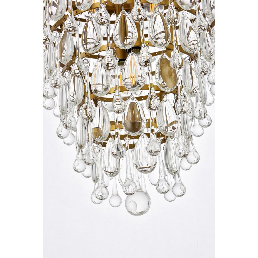 Nordic 5 lights brass pendant