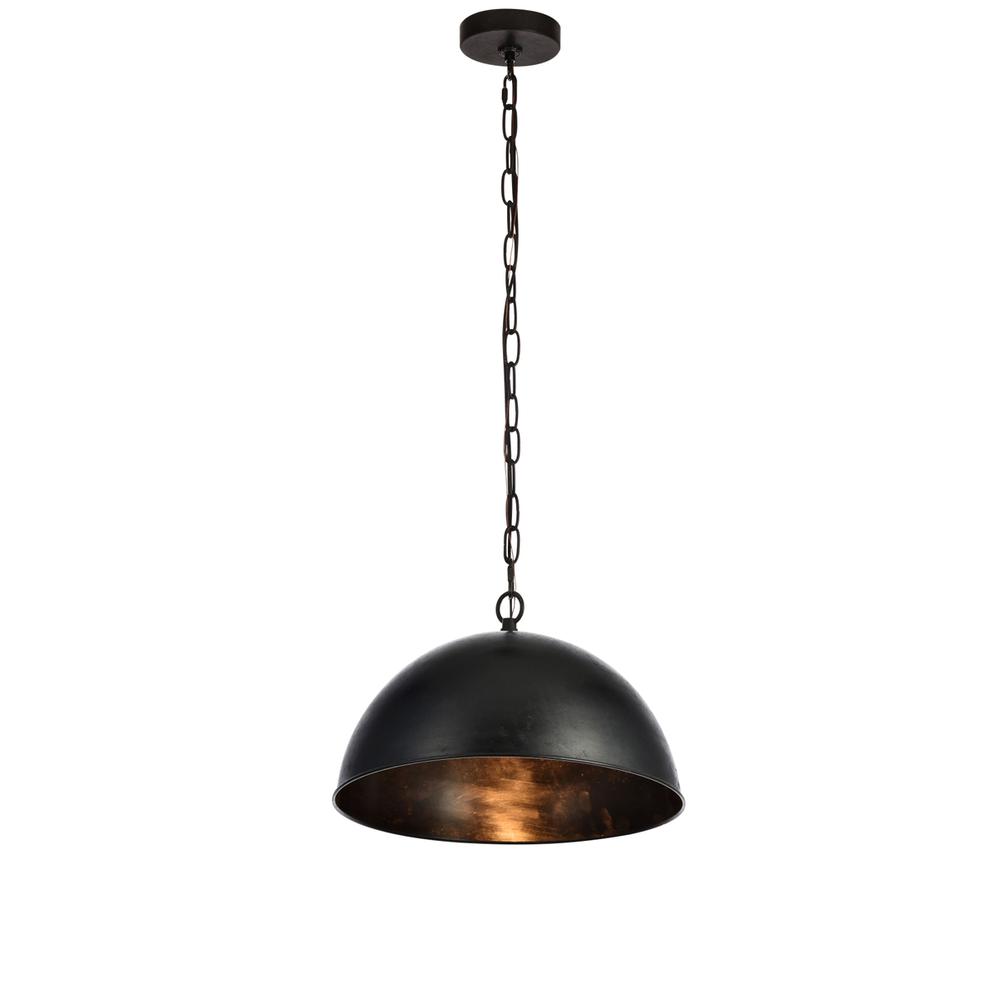 Merce Collection Pendant D15 H10 Lt:1 Vintage Black Finish