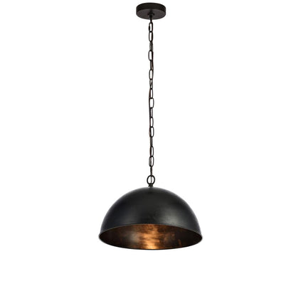Merce Collection Pendant D15 H10 Lt:1 Vintage Black Finish