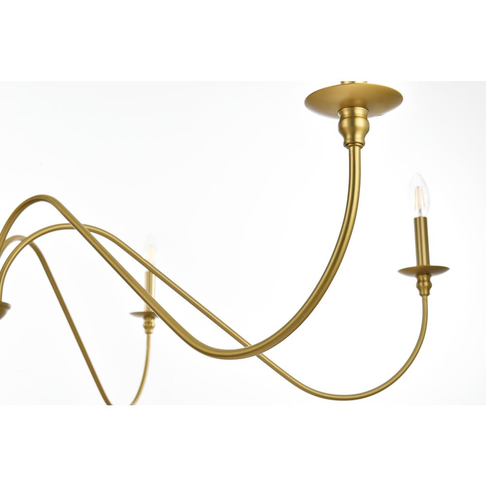 Rohan 54 inch chandelier in Satin Gold