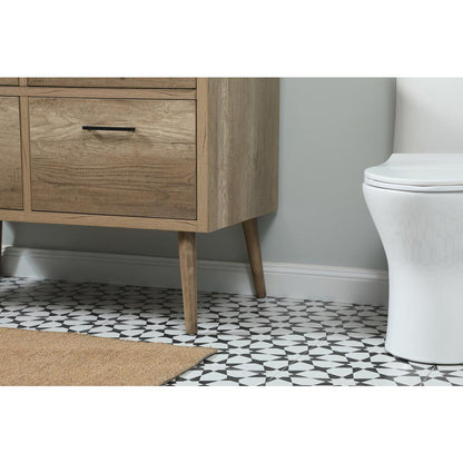 42 inch Single bathroom vanity in natural oak