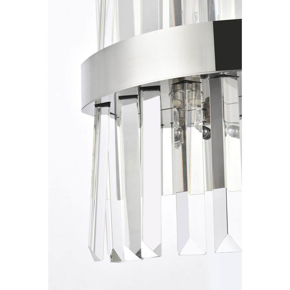 Serephina 8 inch crystal bath sconce in chrome