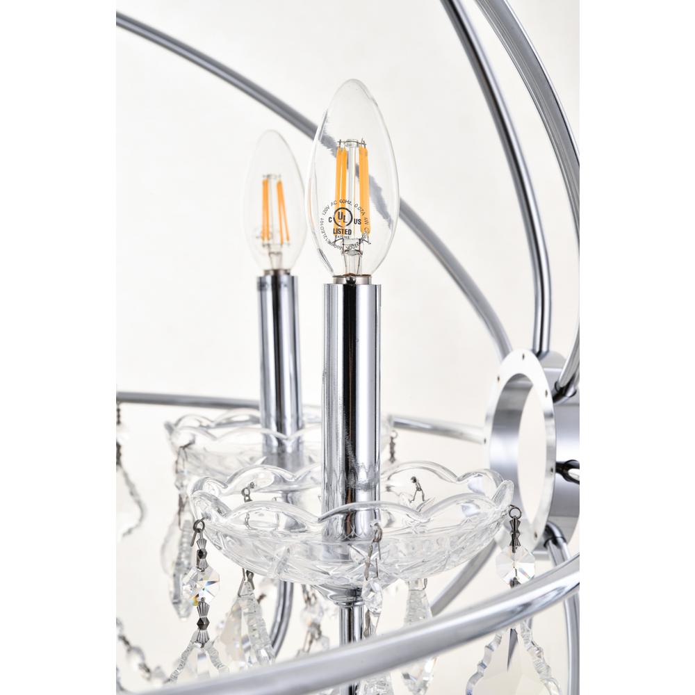 Cordelia 8 Light Chrome Crystal Pendant