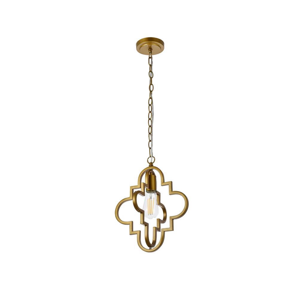 Sandara 1 light pendant in brass