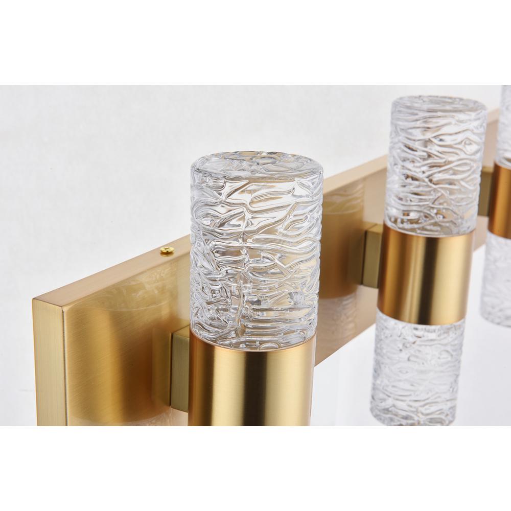 Vega 6 light Gold LED Wall Sconce