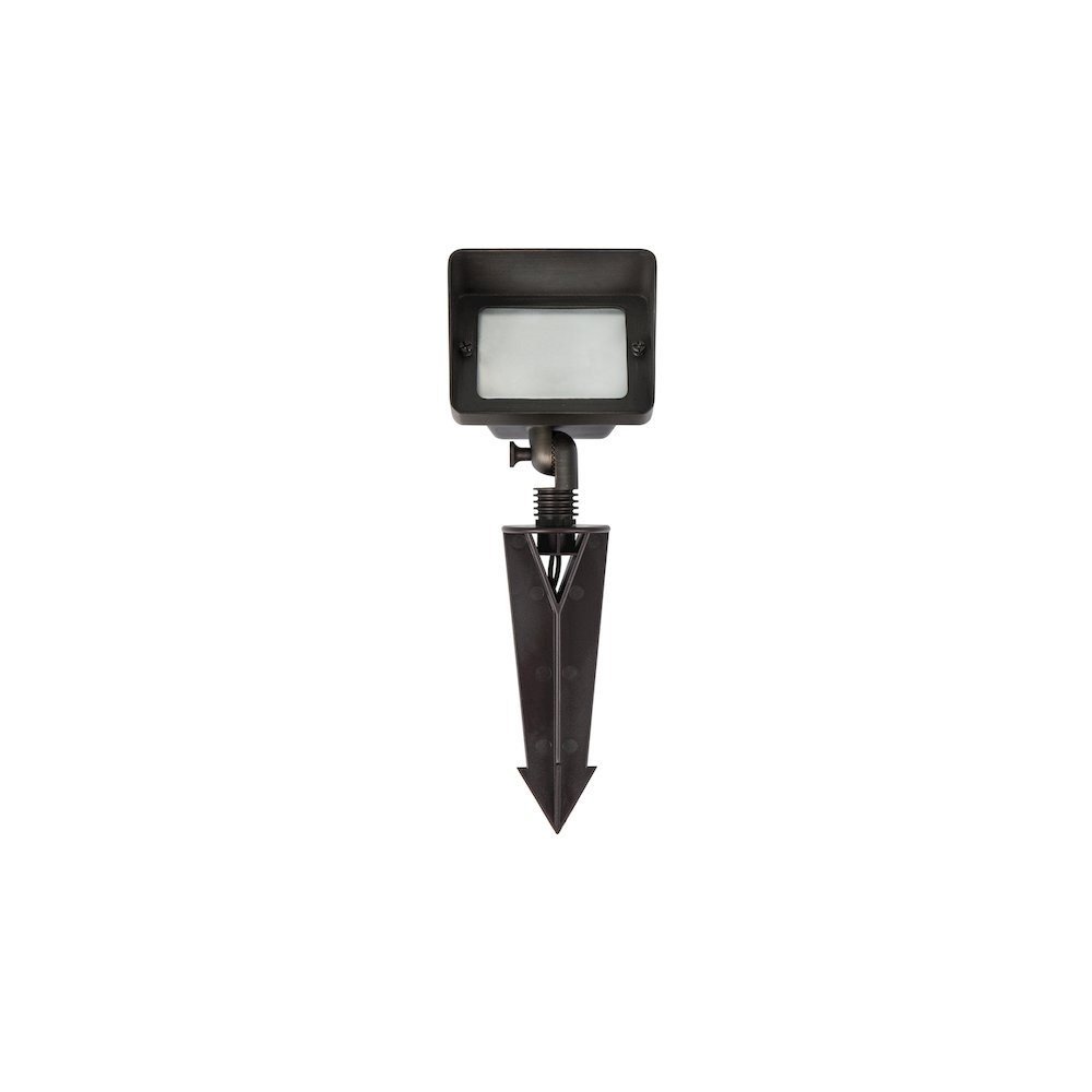 Outdoor 12V Cast Brass flood light in Dark Bronze