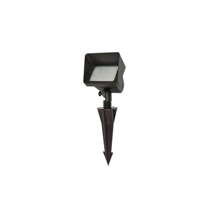 Outdoor 12V Cast Brass flood light in Dark Bronze