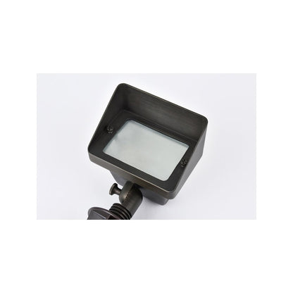 Outdoor 12V Cast Brass flood light in Dark Bronze