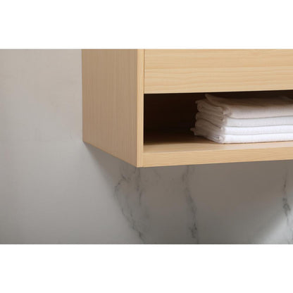 36 inch Single bathroom vanity in maple