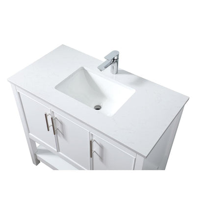36 Inch SIngle Bathroom Vanity In White