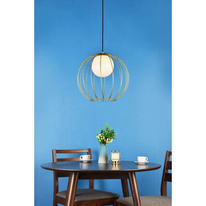 Wetzel 1 light brass pendant