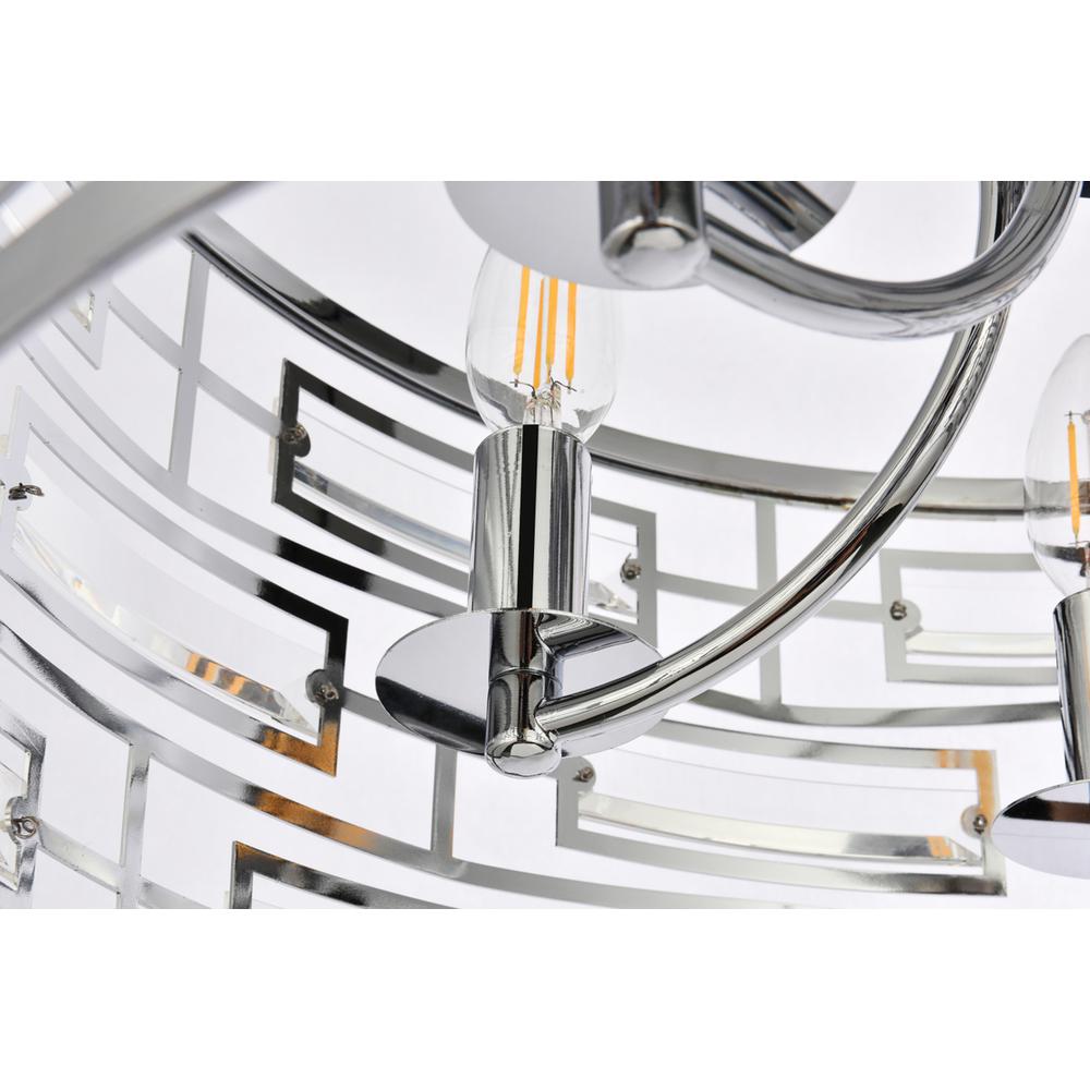 Kennedy 18.5 inch pendant in chrome
