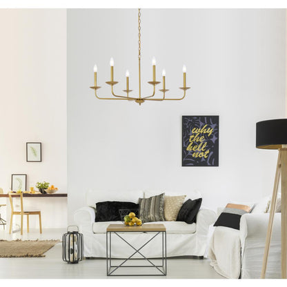 Cohen 36 inch pendant in brass