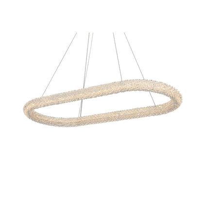 Bowen 42 inch Adjustable LED Chandelier in Chrome