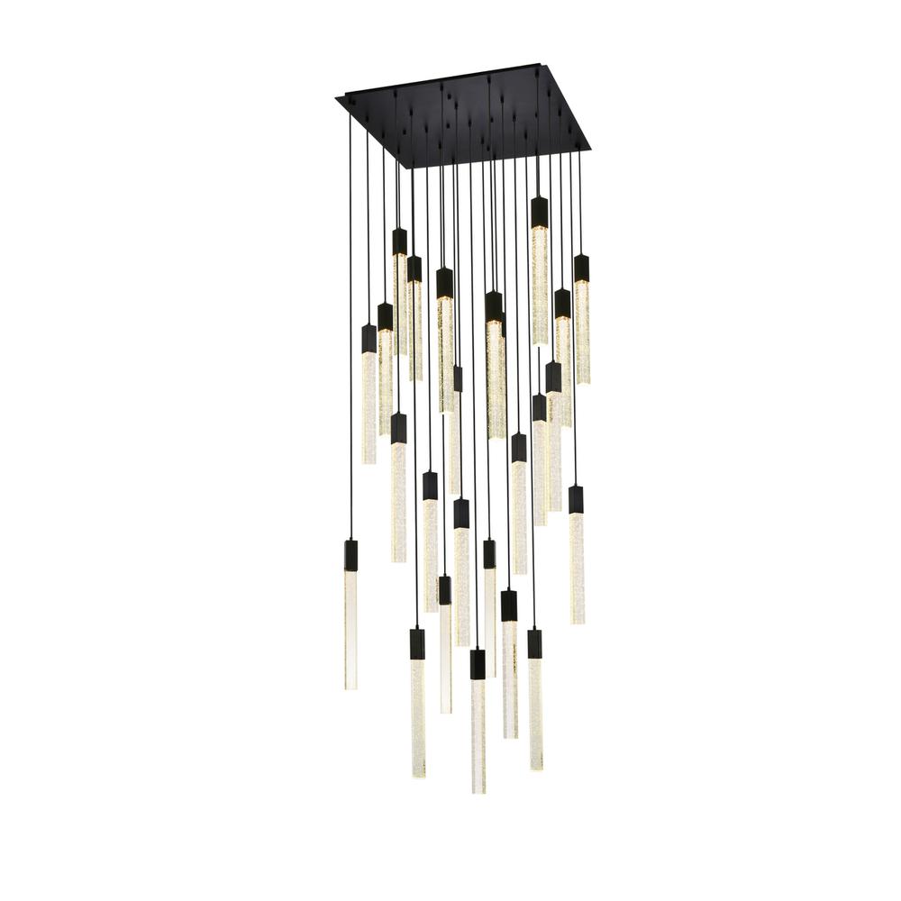 Weston 25 lights pendant in black