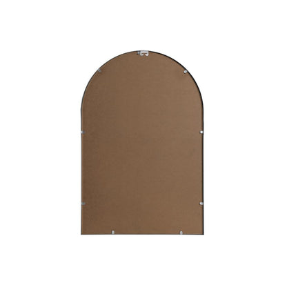 Metal Frame Arch Mirror 24x36 Inch in Silver