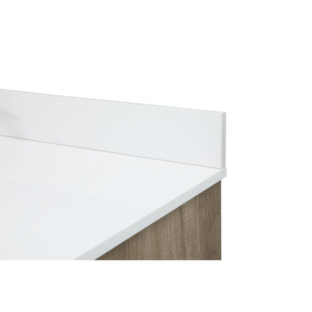48 inch Single bathroom vanity in natural oak with backsplash