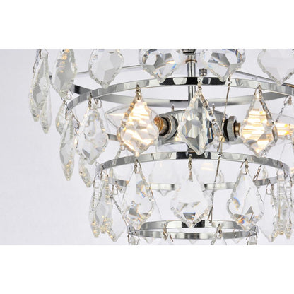 Ella 16 inch flush mount in chrome