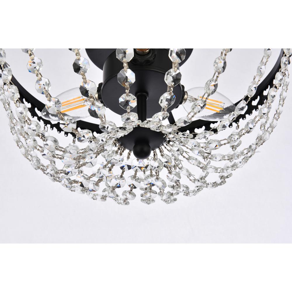 Kylie 14 inch flush mount in black