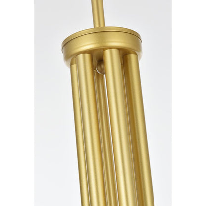 Layne 36 inch chandelier in Brass