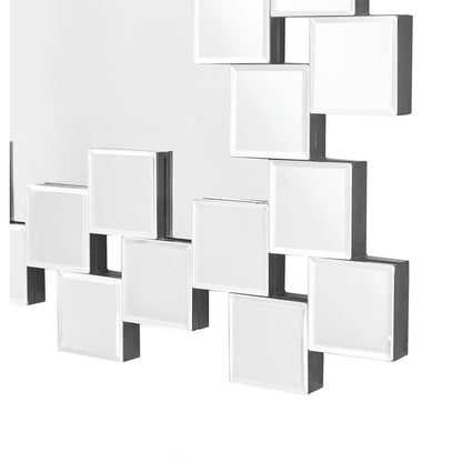 Sparkle 31.5 in. Contemporary Rectangle Mirror in Clear