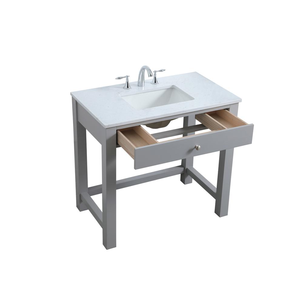 36 Inch ADA Compliant Bathroom Vanity In Grey